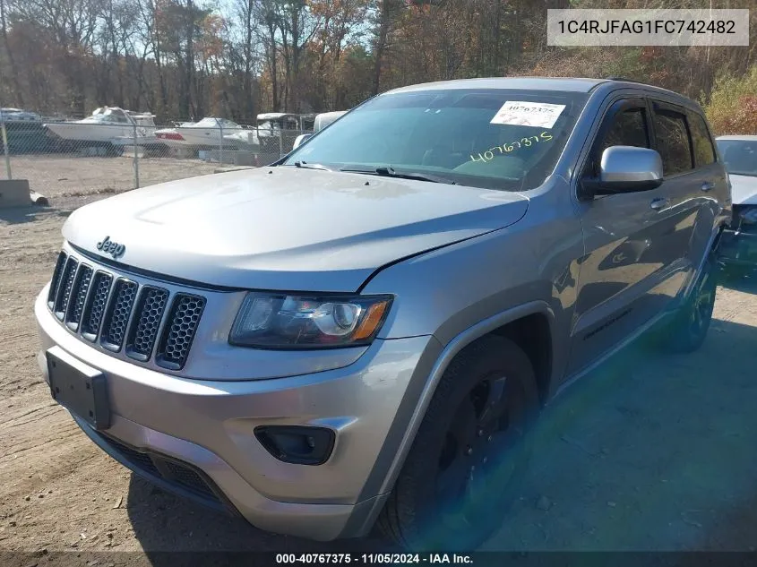 2015 Jeep Grand Cherokee Altitude VIN: 1C4RJFAG1FC742482 Lot: 40767375