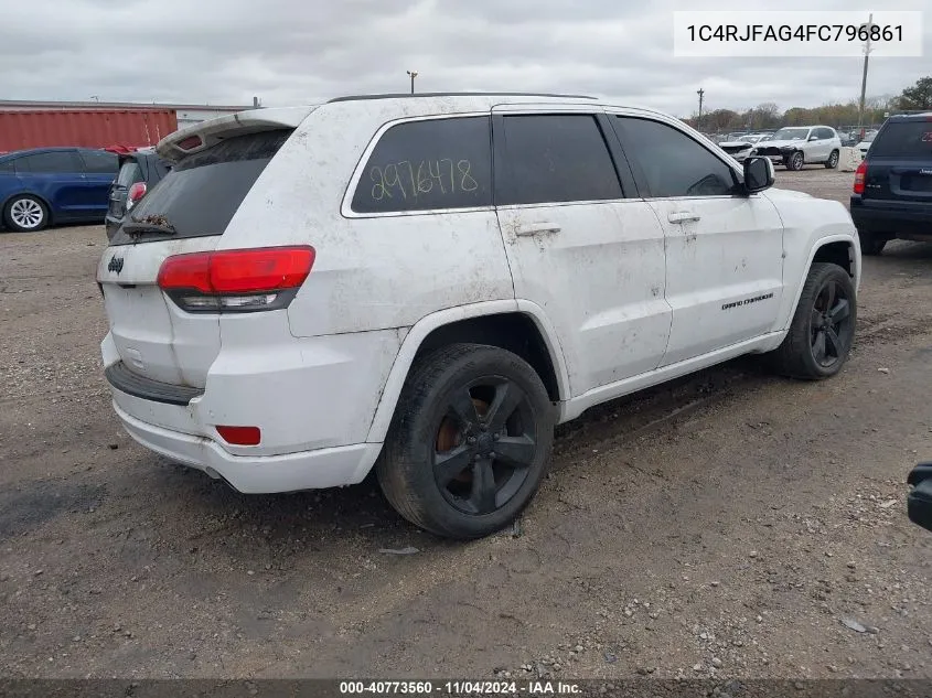 2015 Jeep Grand Cherokee Altitude VIN: 1C4RJFAG4FC796861 Lot: 40773560