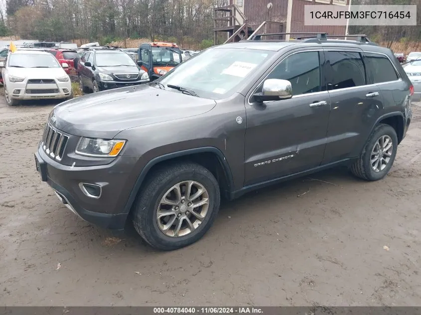 2015 Jeep Grand Cherokee Limited VIN: 1C4RJFBM3FC716454 Lot: 40784040