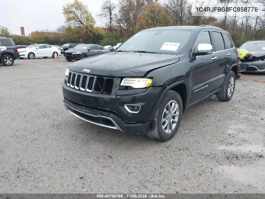 2015 Jeep Grand Cherokee Limited VIN: 1C4RJFBG8FC858776 Lot: 40788760