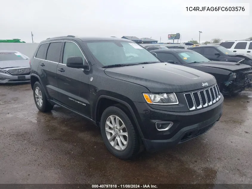 2015 Jeep Grand Cherokee Laredo VIN: 1C4RJFAG6FC603576 Lot: 40797818