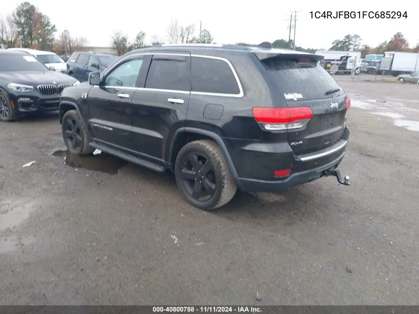 2015 Jeep Grand Cherokee Limited VIN: 1C4RJFBG1FC685294 Lot: 40800788