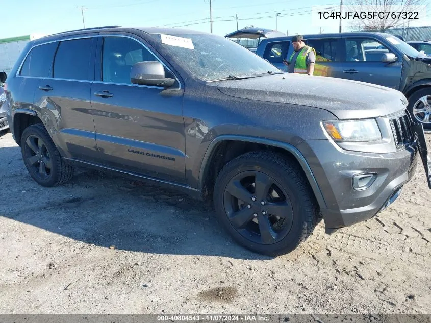 2015 Jeep Grand Cherokee Altitude VIN: 1C4RJFAG5FC767322 Lot: 40804543