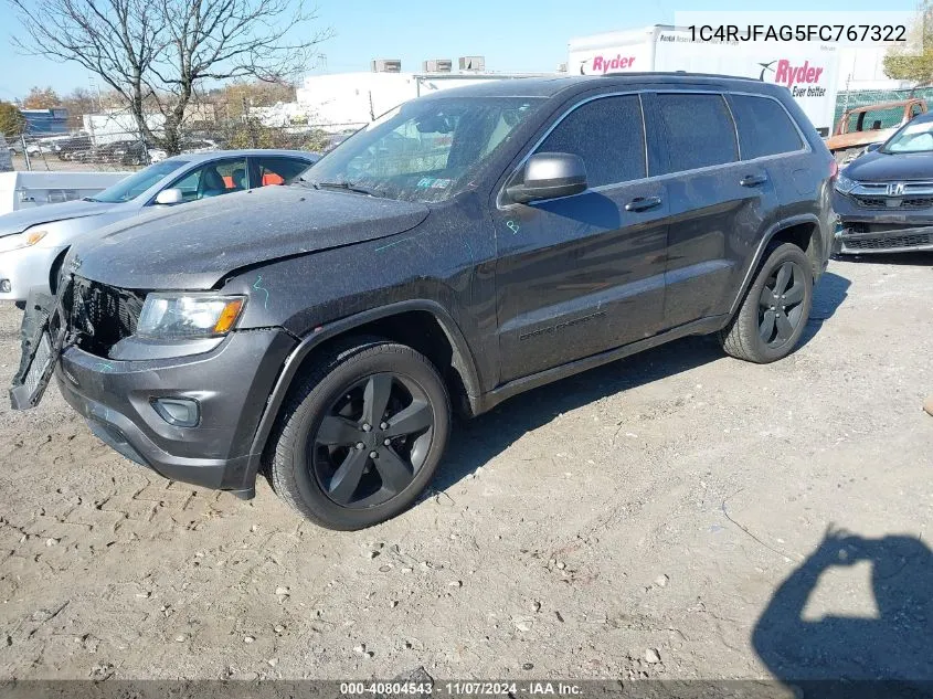 2015 Jeep Grand Cherokee Altitude VIN: 1C4RJFAG5FC767322 Lot: 40804543