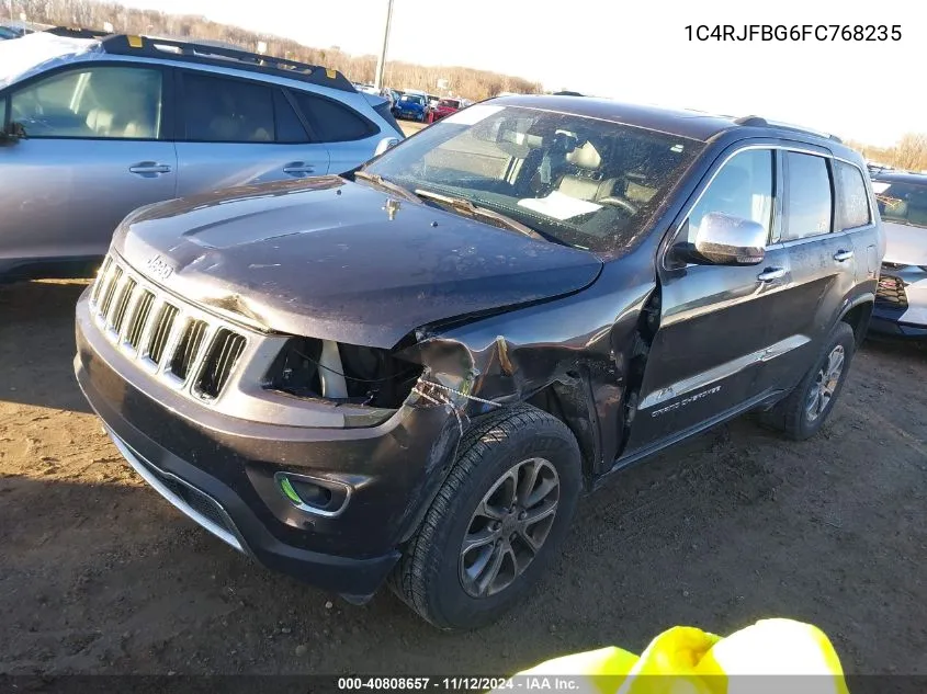 2015 Jeep Grand Cherokee Limited VIN: 1C4RJFBG6FC768235 Lot: 40808657