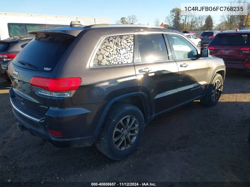 2015 Jeep Grand Cherokee Limited VIN: 1C4RJFBG6FC768235 Lot: 40808657