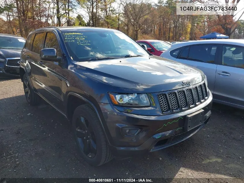 2015 Jeep Grand Cherokee Altitude VIN: 1C4RJFAG3FC783440 Lot: 40810651