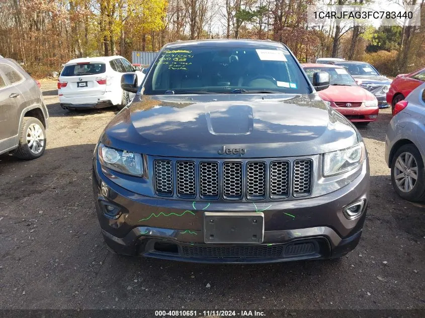 2015 Jeep Grand Cherokee Altitude VIN: 1C4RJFAG3FC783440 Lot: 40810651