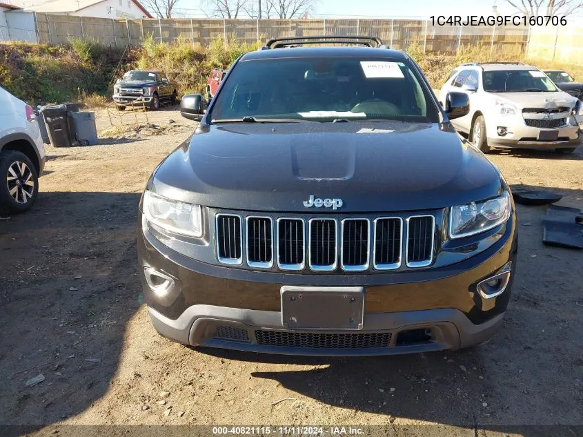 2015 Jeep Grand Cherokee Laredo VIN: 1C4RJEAG9FC160706 Lot: 40821115