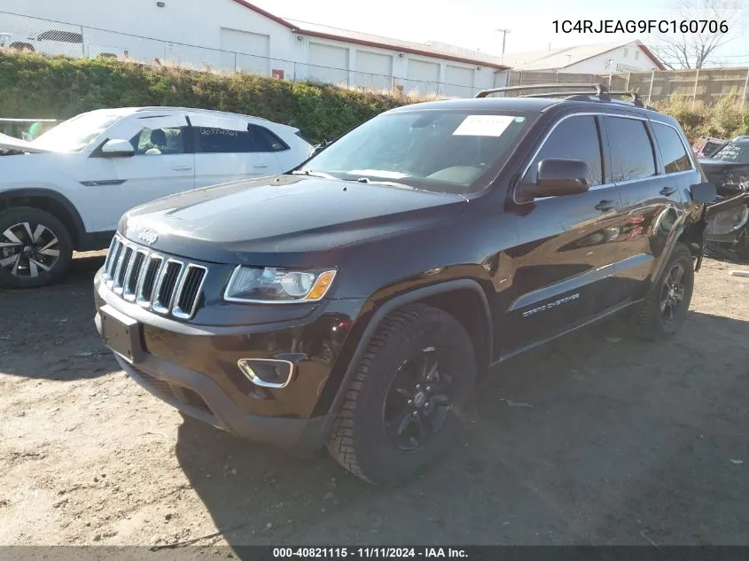 2015 Jeep Grand Cherokee Laredo VIN: 1C4RJEAG9FC160706 Lot: 40821115