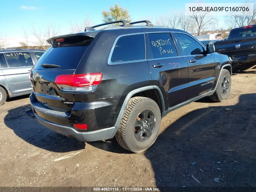 2015 Jeep Grand Cherokee Laredo VIN: 1C4RJEAG9FC160706 Lot: 40821115