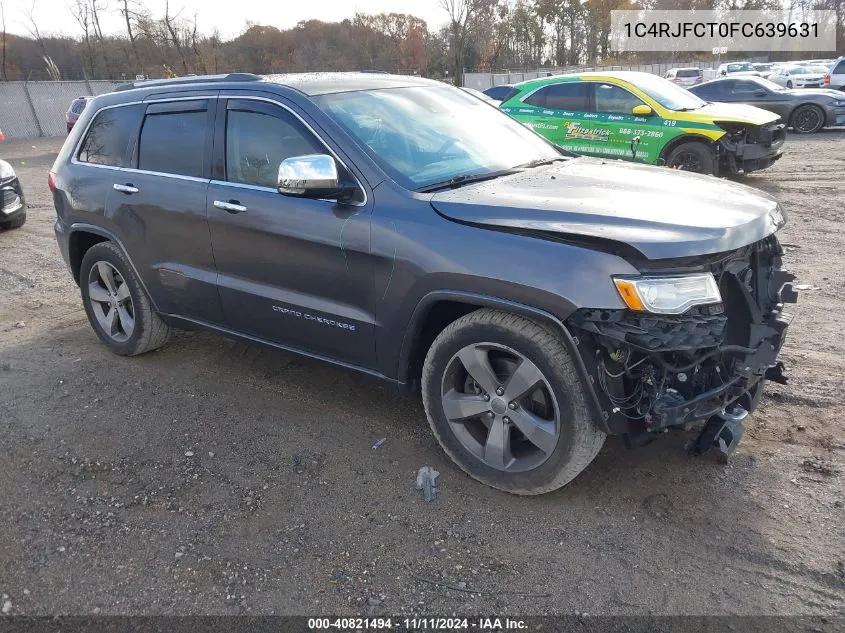 2015 Jeep Grand Cherokee Overland VIN: 1C4RJFCT0FC639631 Lot: 40821494