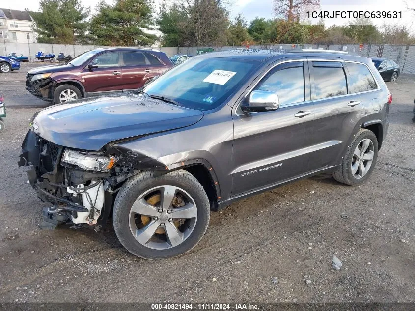 2015 Jeep Grand Cherokee Overland VIN: 1C4RJFCT0FC639631 Lot: 40821494