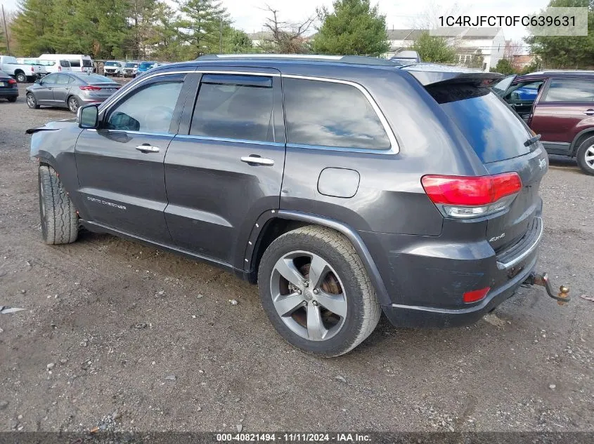 2015 Jeep Grand Cherokee Overland VIN: 1C4RJFCT0FC639631 Lot: 40821494