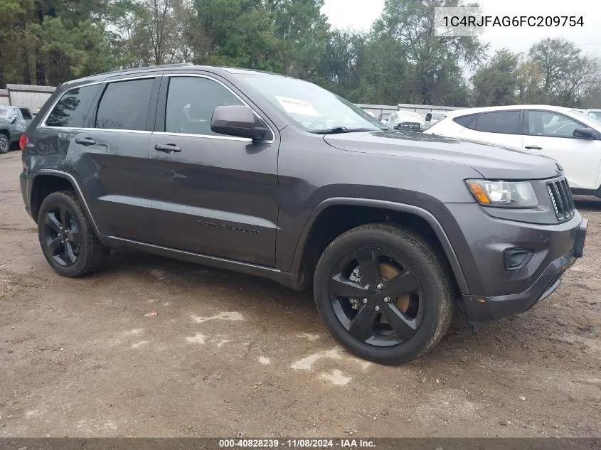 2015 Jeep Grand Cherokee Altitude VIN: 1C4RJFAG6FC209754 Lot: 40828239