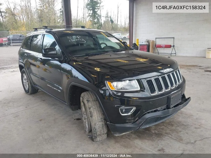 2015 Jeep Grand Cherokee Laredo VIN: 1C4RJFAGXFC158324 Lot: 40836439