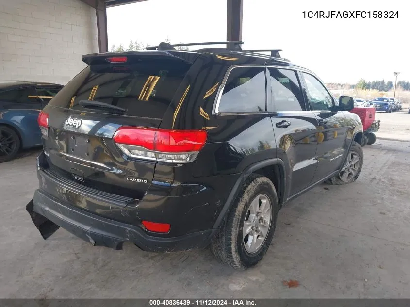 2015 Jeep Grand Cherokee Laredo VIN: 1C4RJFAGXFC158324 Lot: 40836439