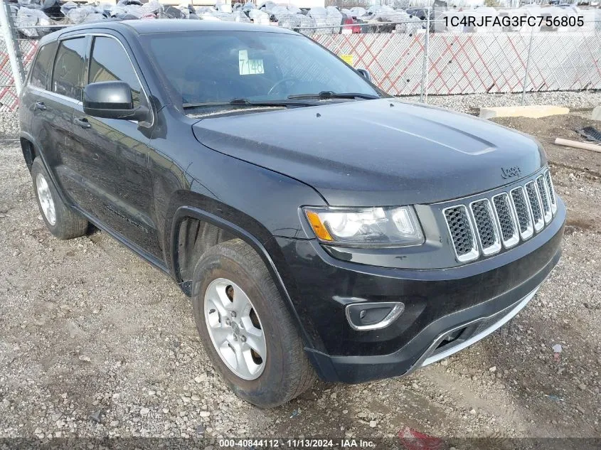 1C4RJFAG3FC756805 2015 Jeep Grand Cherokee Laredo