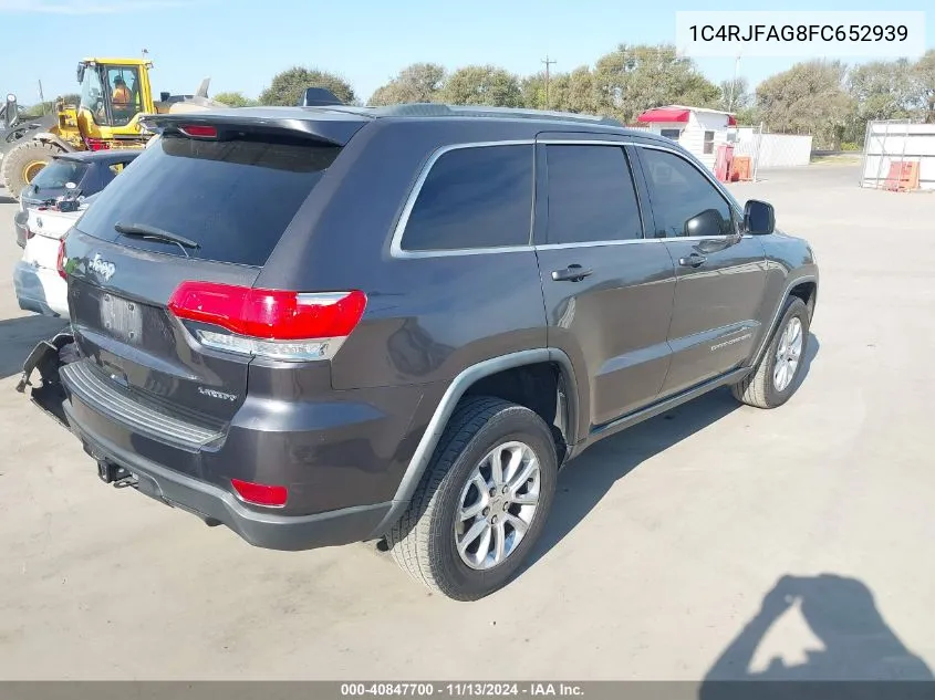 1C4RJFAG8FC652939 2015 Jeep Grand Cherokee Laredo