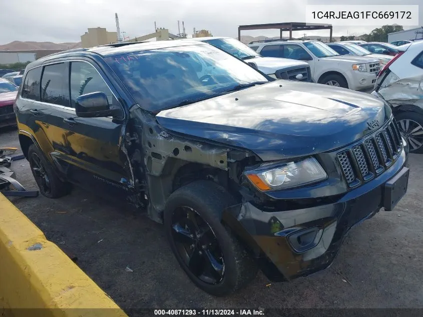 2015 Jeep Grand Cherokee Altitude VIN: 1C4RJEAG1FC669172 Lot: 40871293