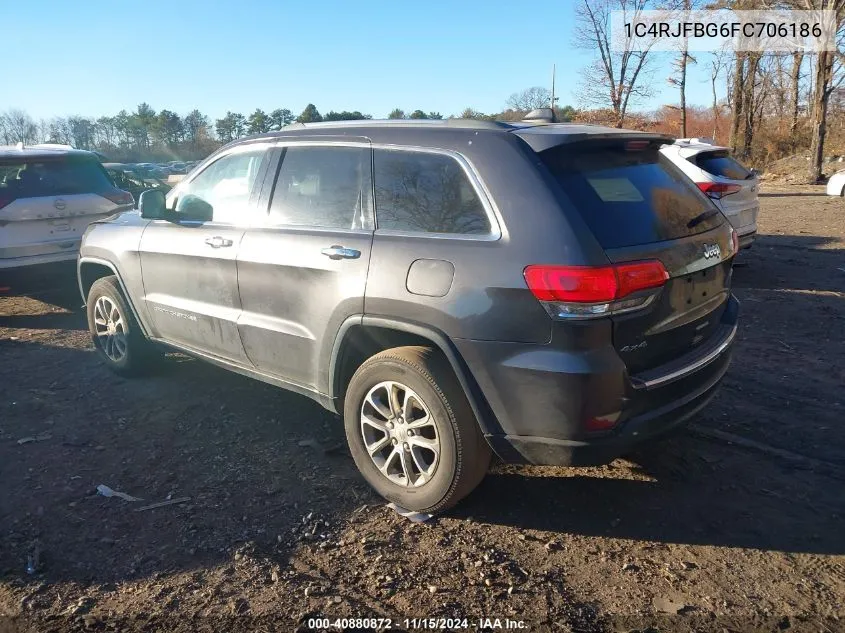 2015 Jeep Grand Cherokee Limited VIN: 1C4RJFBG6FC706186 Lot: 40880872