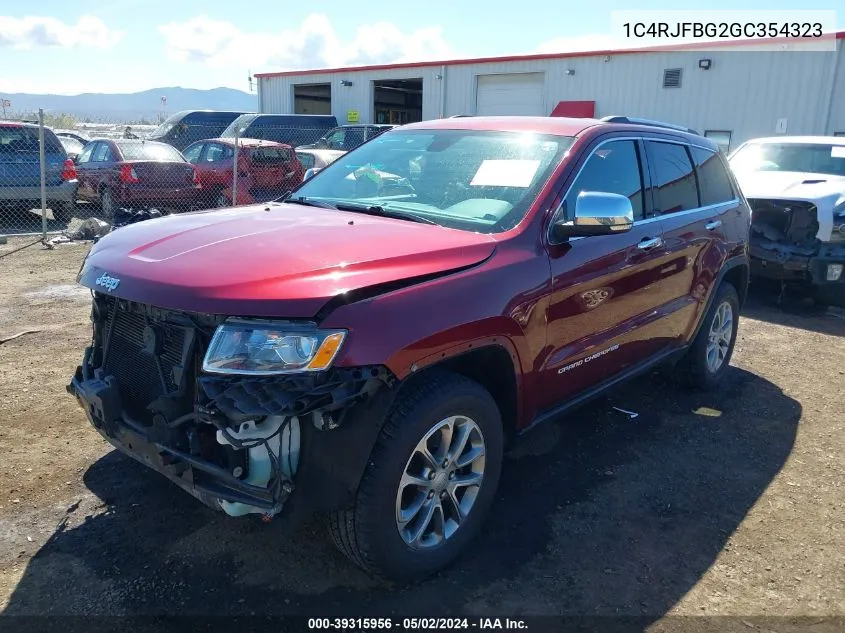 1C4RJFBG2GC354323 2016 Jeep Grand Cherokee Limited