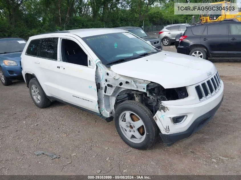 2016 Jeep Grand Cherokee Laredo VIN: 1C4RJFAG5GC304503 Lot: 39353999