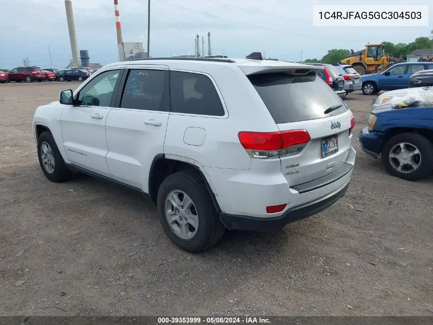 1C4RJFAG5GC304503 2016 Jeep Grand Cherokee Laredo