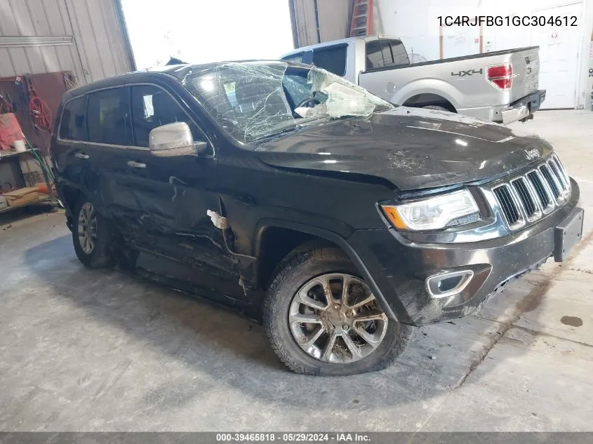 1C4RJFBG1GC304612 2016 Jeep Grand Cherokee Limited