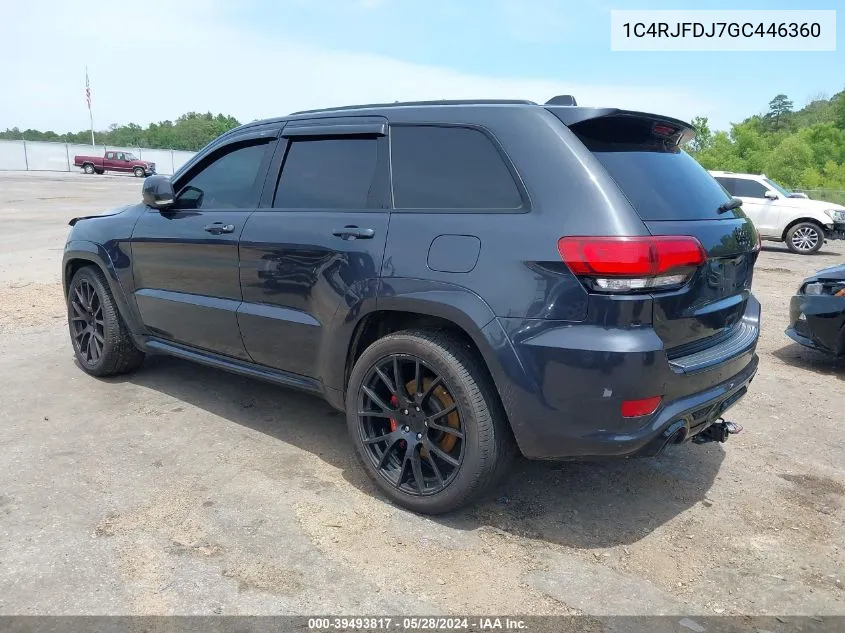 1C4RJFDJ7GC446360 2016 Jeep Grand Cherokee Srt