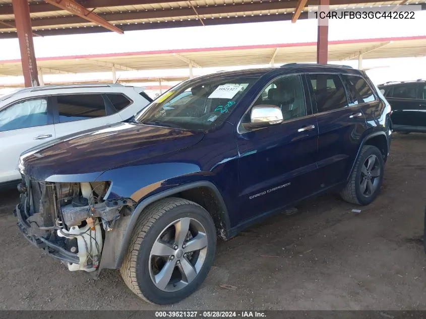 1C4RJFBG3GC442622 2016 Jeep Grand Cherokee Limited