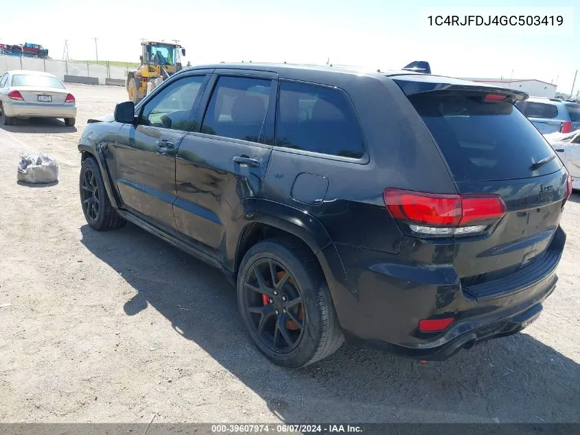 1C4RJFDJ4GC503419 2016 Jeep Grand Cherokee Srt Night