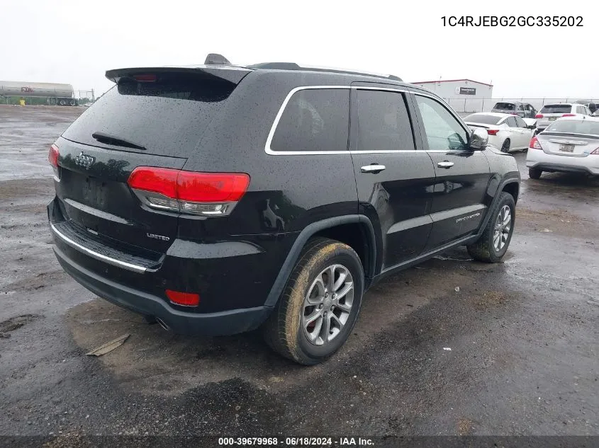 1C4RJEBG2GC335202 2016 Jeep Grand Cherokee Limited