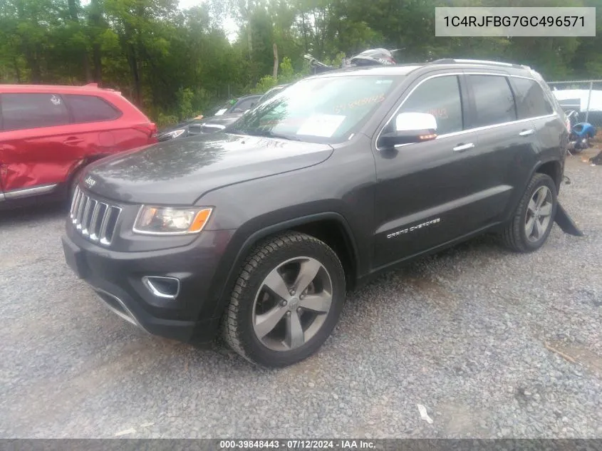 1C4RJFBG7GC496571 2016 Jeep Grand Cherokee Limited