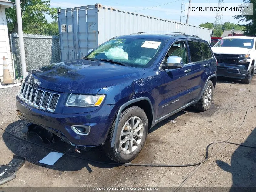 1C4RJEBG7GC448711 2016 Jeep Grand Cherokee Limited