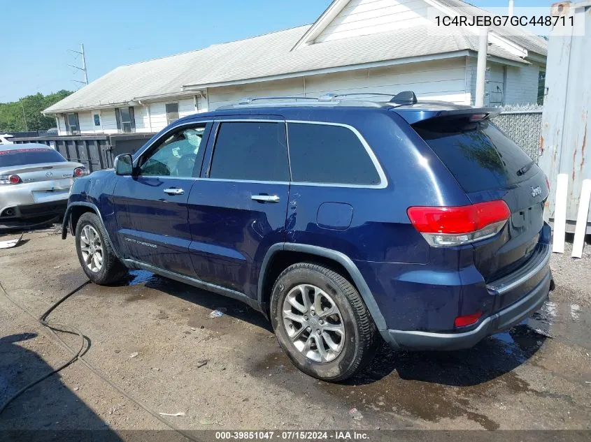 1C4RJEBG7GC448711 2016 Jeep Grand Cherokee Limited