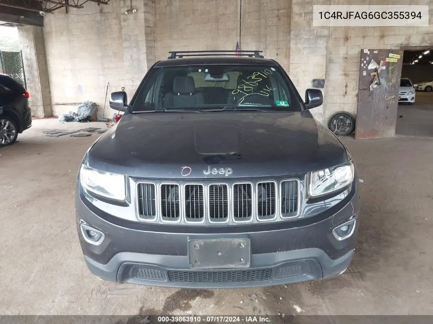 1C4RJFAG6GC355394 2016 Jeep Grand Cherokee Laredo