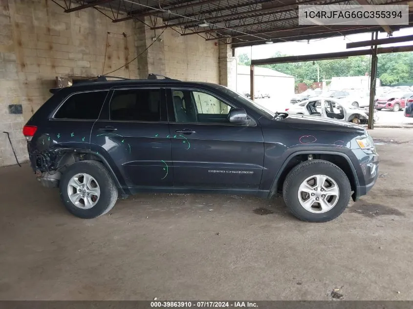 2016 Jeep Grand Cherokee Laredo VIN: 1C4RJFAG6GC355394 Lot: 39863910