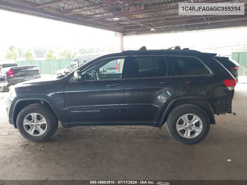 2016 Jeep Grand Cherokee Laredo VIN: 1C4RJFAG6GC355394 Lot: 39863910