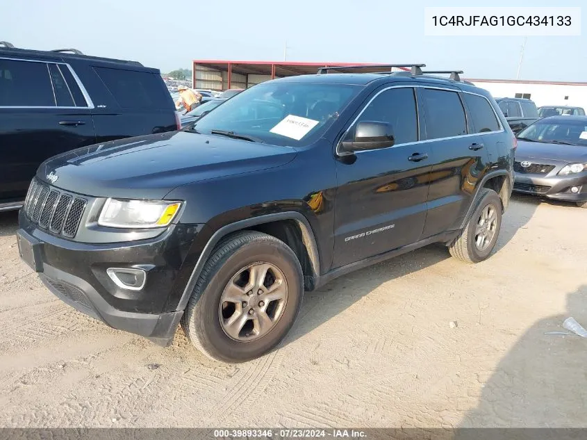 2016 Jeep Grand Cherokee Laredo VIN: 1C4RJFAG1GC434133 Lot: 39893346