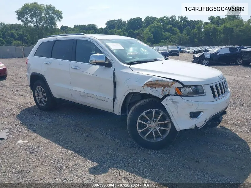 1C4RJFBG5GC496889 2016 Jeep Grand Cherokee Limited