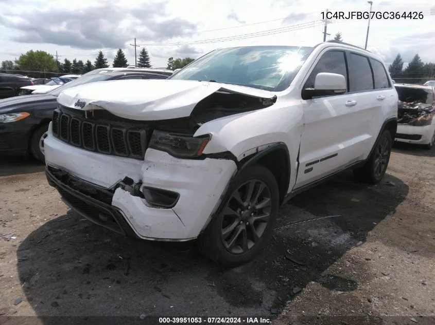 2016 Jeep Grand Cherokee Limited 75Th Anniversary VIN: 1C4RJFBG7GC364426 Lot: 39951053