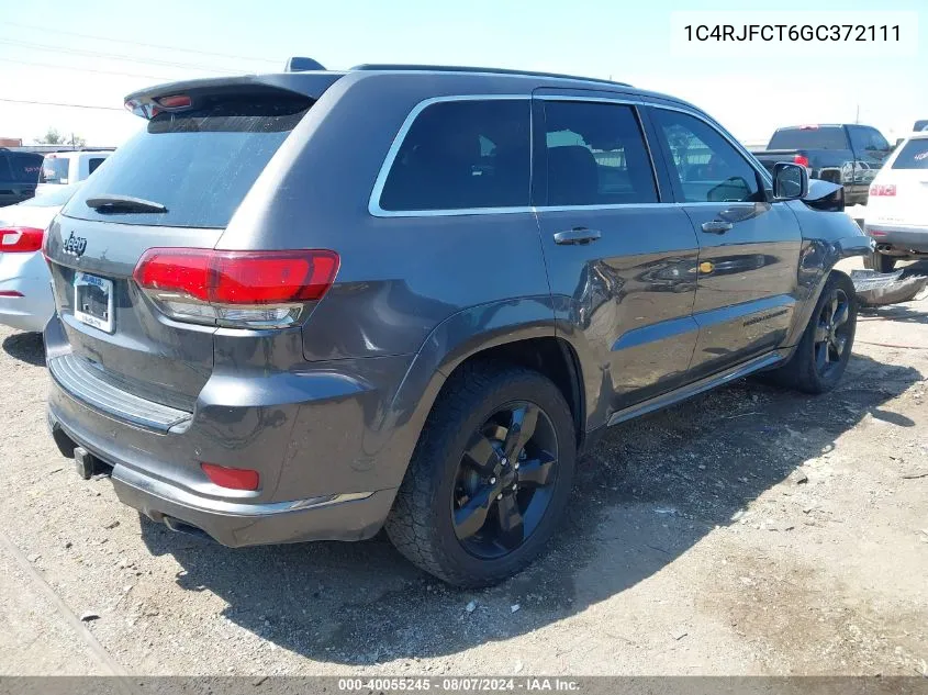 1C4RJFCT6GC372111 2016 Jeep Grand Cherokee High Altitude