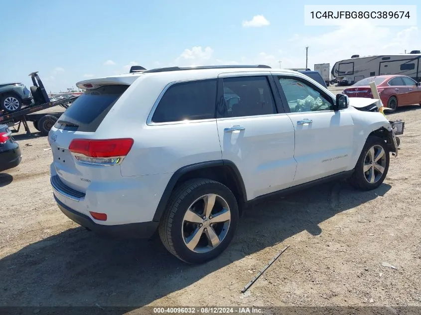 1C4RJFBG8GC389674 2016 Jeep Grand Cherokee Limited