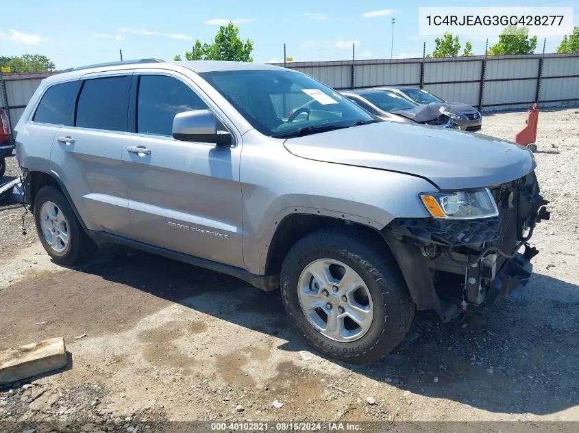 2016 Jeep Grand Cherokee Laredo VIN: 1C4RJEAG3GC428277 Lot: 40102821