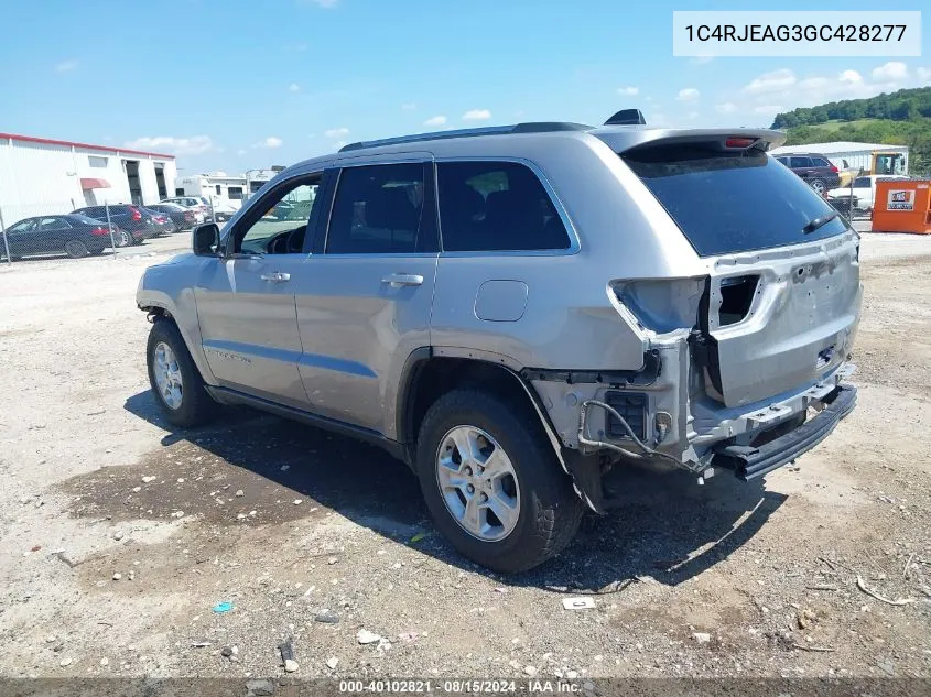 2016 Jeep Grand Cherokee Laredo VIN: 1C4RJEAG3GC428277 Lot: 40102821