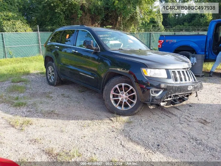 1C4RJFBG8GC497938 2016 Jeep Grand Cherokee Limited