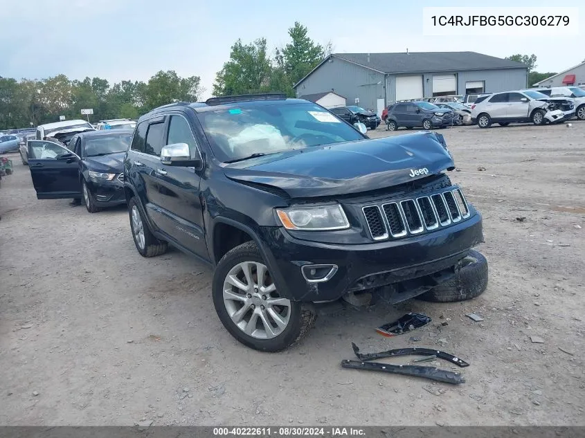 2016 Jeep Grand Cherokee Limited VIN: 1C4RJFBG5GC306279 Lot: 40222611