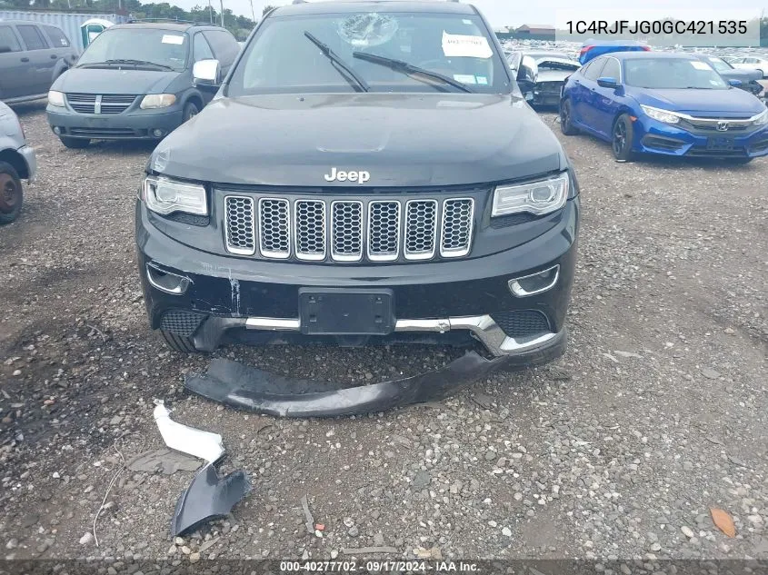 1C4RJFJG0GC421535 2016 Jeep Grand Cherokee Summit