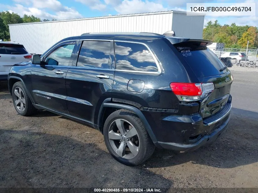 1C4RJFBG0GC496704 2016 Jeep Grand Cherokee Limited